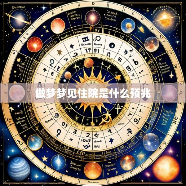 做梦梦见住院是什么预兆