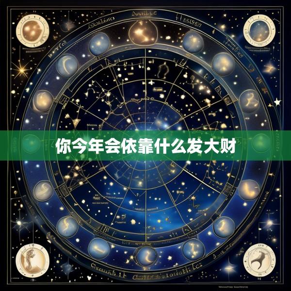 你今年会依靠什么发大财