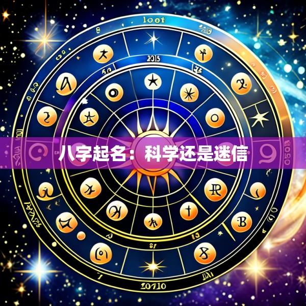八字起名：科学还是迷信