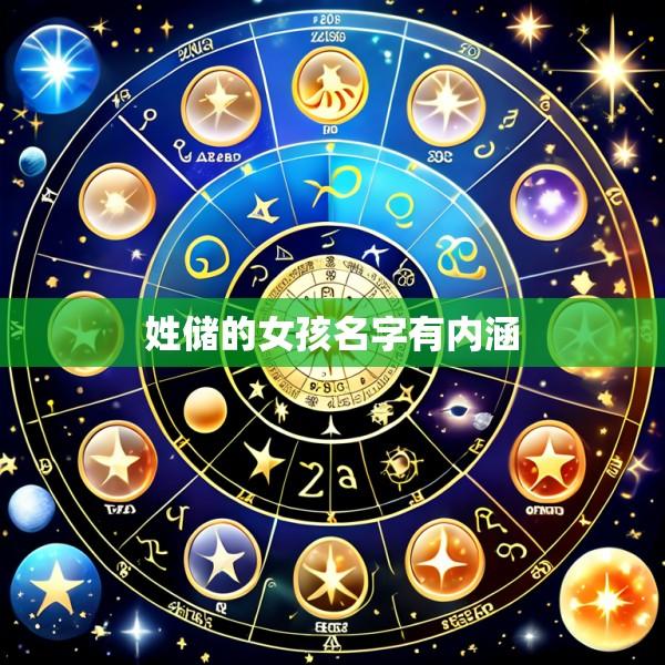 姓储的女孩名字有内涵