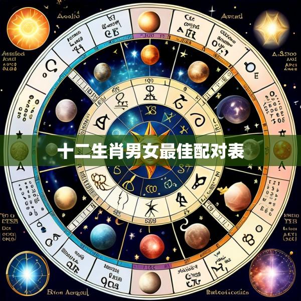 十二生肖男女最佳配对表