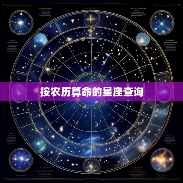 按农历算命的星座查询