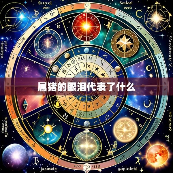 属猪的眼泪代表了什么