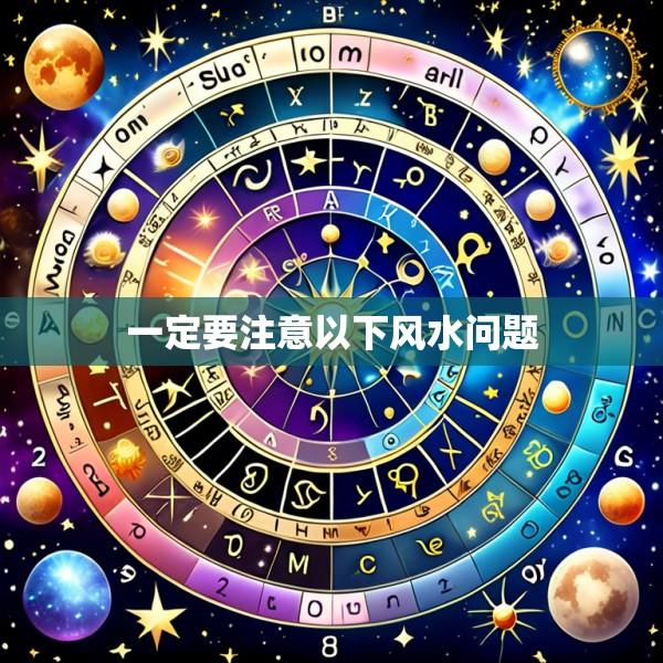 一定要注意以下风水问题