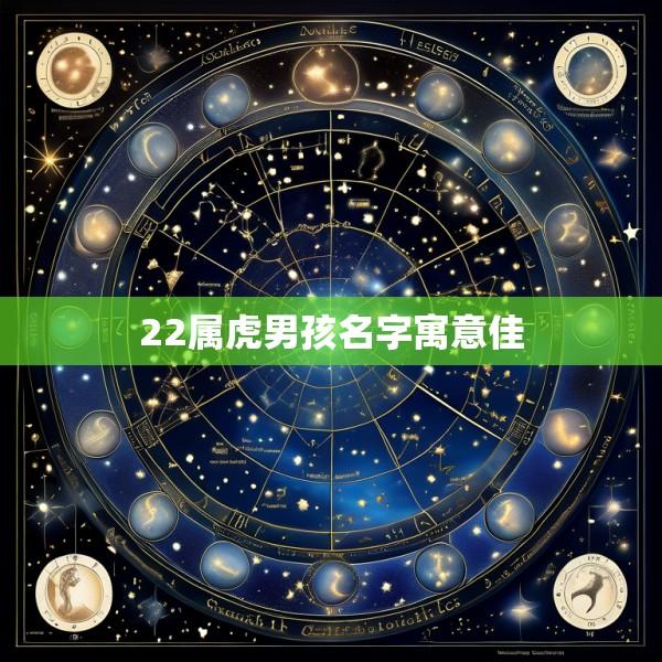 22属虎男孩名字寓意佳