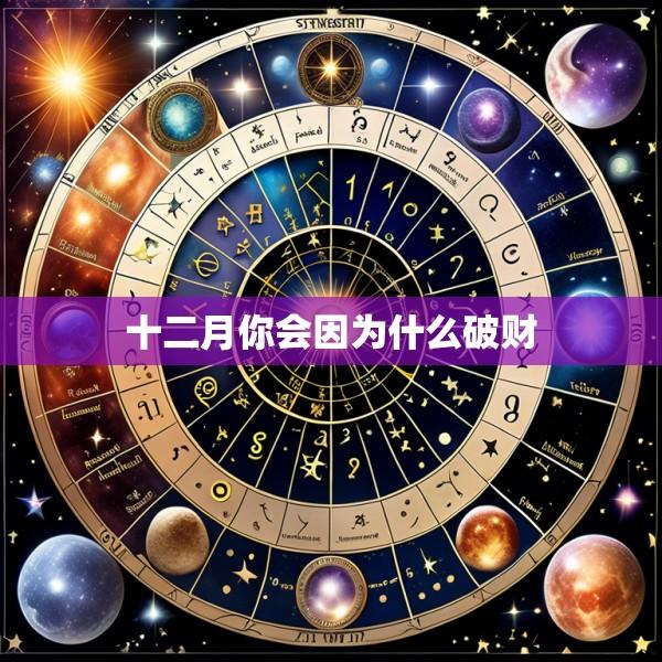 十二月你会因为什么破财