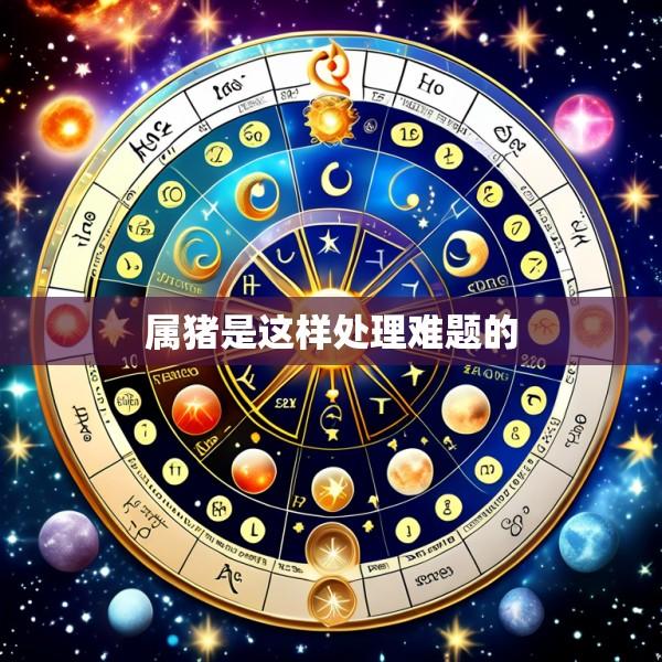 属猪是这样处理难题的