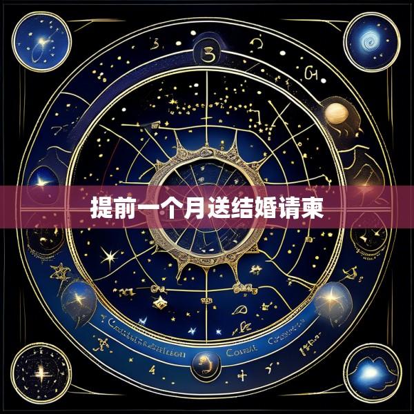提前一个月送结婚请柬