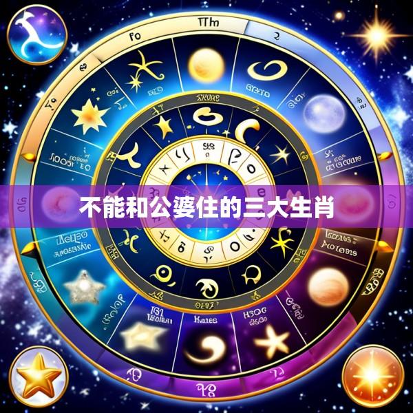 不能和公婆住的三大生肖