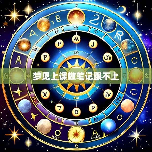 梦见上课做笔记跟不上