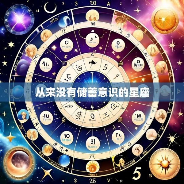 从来没有储蓄意识的星座