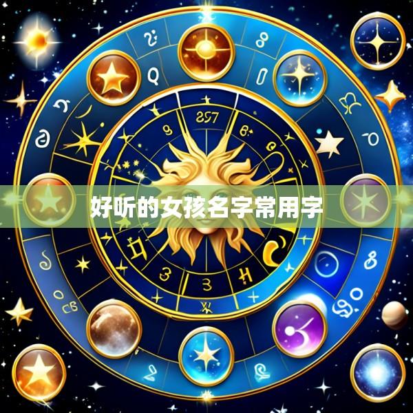好听的女孩名字常用字