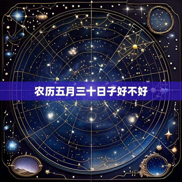 农历五月三十日子好不好