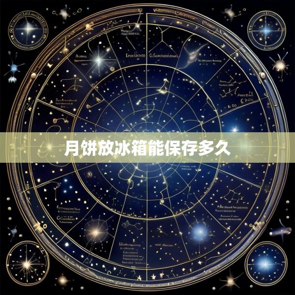 月饼放冰箱能保存多久