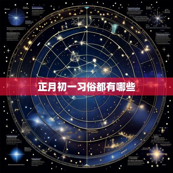 正月初一习俗都有哪些