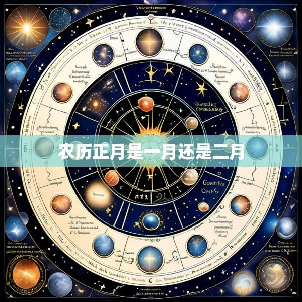 农历正月是一月还是二月
