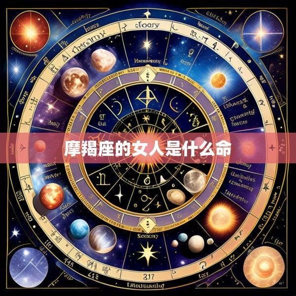 摩羯座的女人是什么命