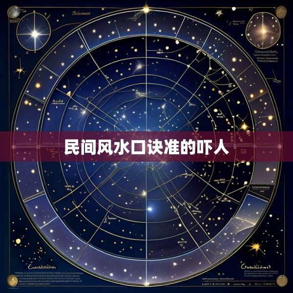 民间风水口诀准的吓人