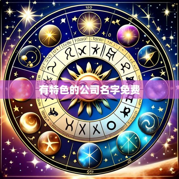 有特色的公司名字免费