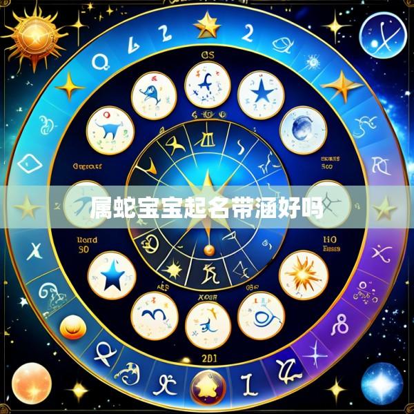 属蛇宝宝起名带涵好吗