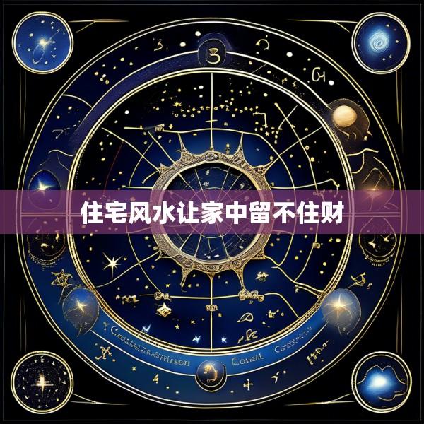 住宅风水让家中留不住财