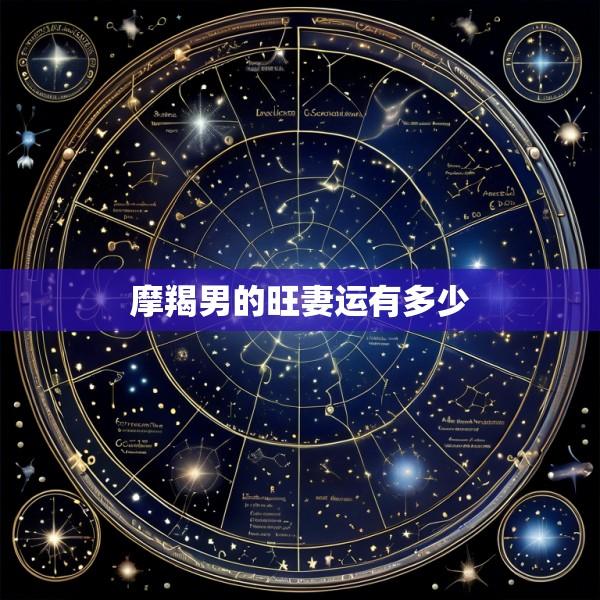 摩羯男的旺妻运有多少