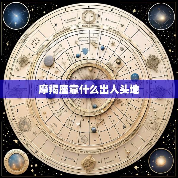 摩羯座靠什么出人头地