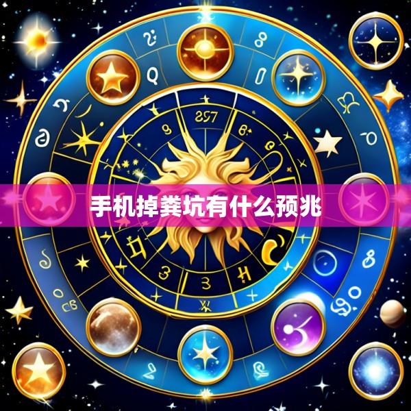 手机掉粪坑有什么预兆