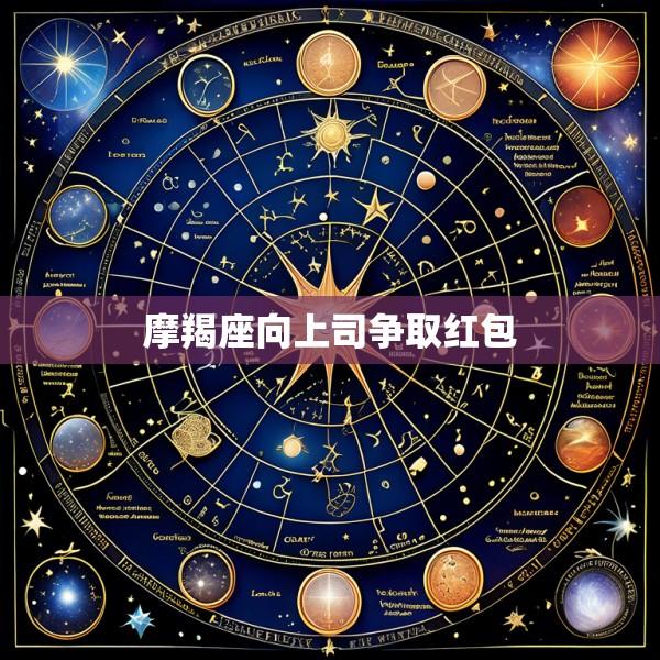 摩羯座向上司争取红包