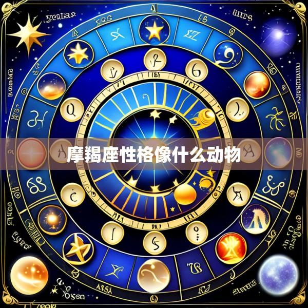 摩羯座性格像什么动物