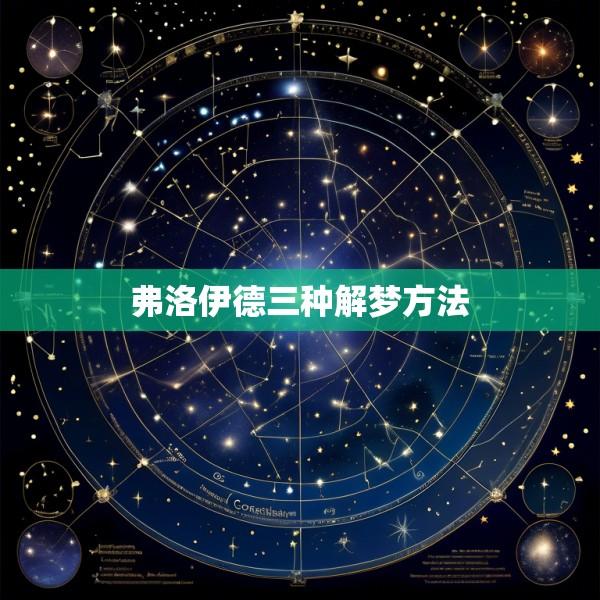 弗洛伊德三种解梦方法