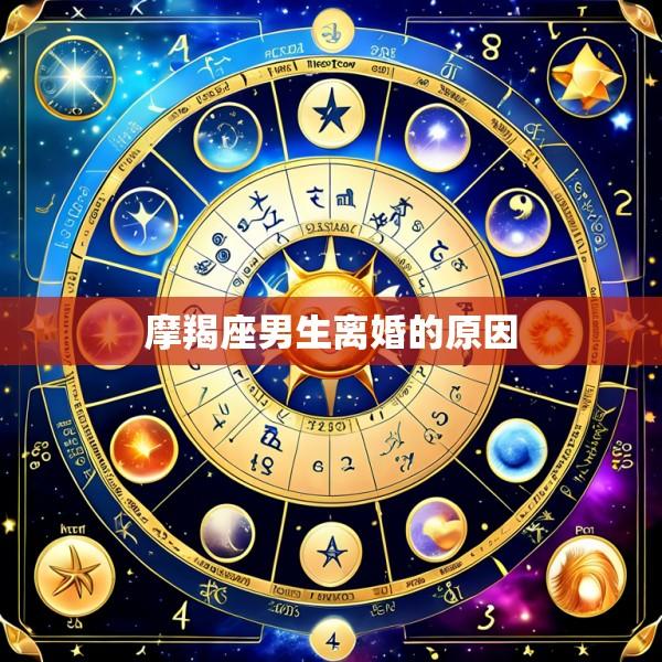 摩羯座男生离婚的原因
