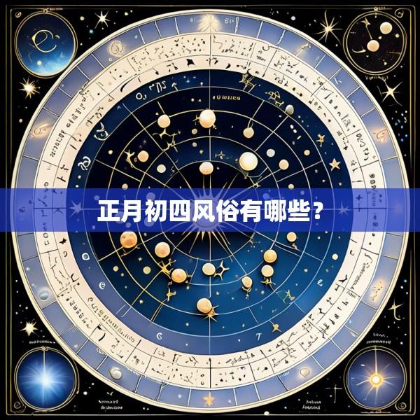 正月初四风俗有哪些？