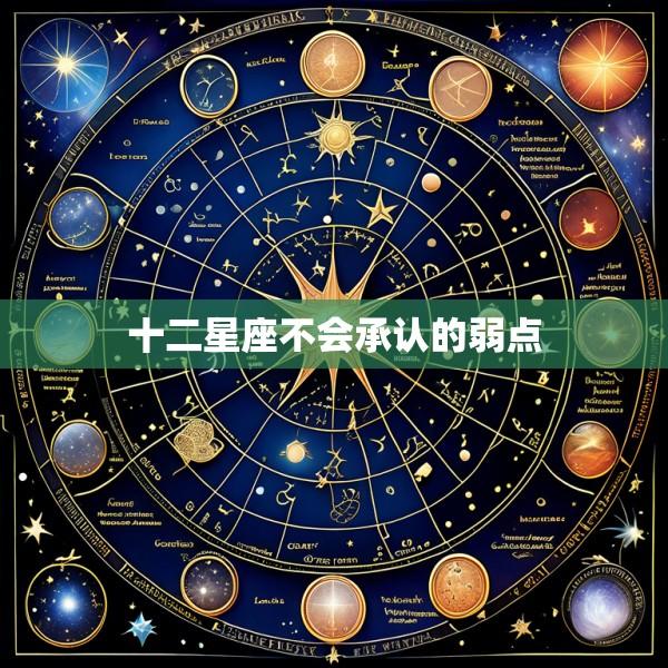 十二星座不会承认的弱点