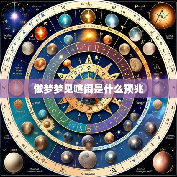 做梦梦见喧闹是什么预兆