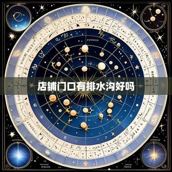店铺门口有排水沟好吗