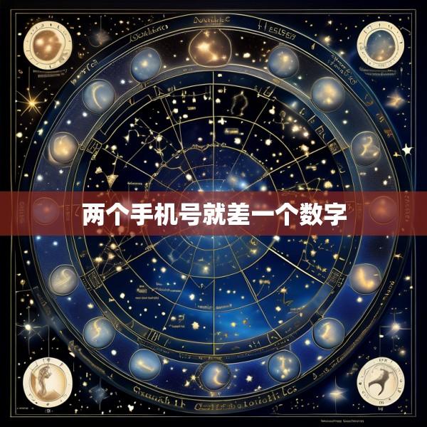 两个手机号就差一个数字