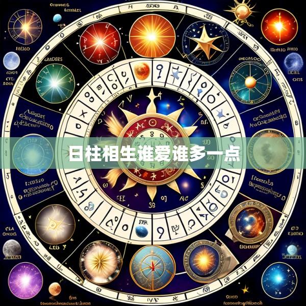 日柱相生谁爱谁多一点
