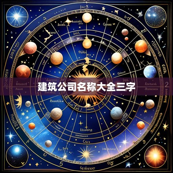 建筑公司名称大全三字