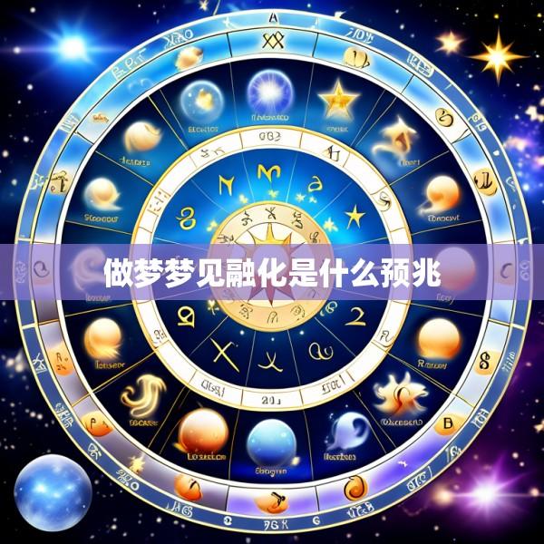 做梦梦见融化是什么预兆