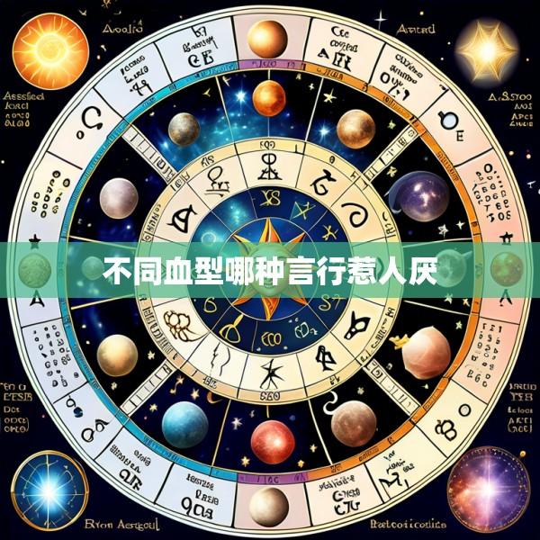 不同血型哪种言行惹人厌
