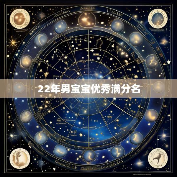 22年男宝宝优秀满分名