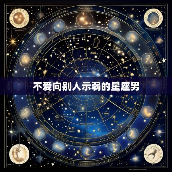 不爱向别人示弱的星座男