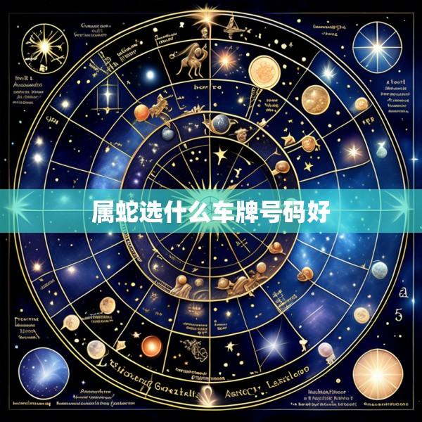 属蛇选什么车牌号码好