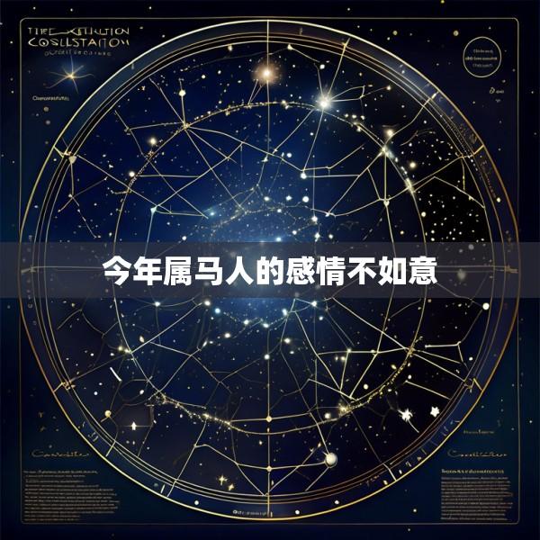 今年属马人的感情不如意
