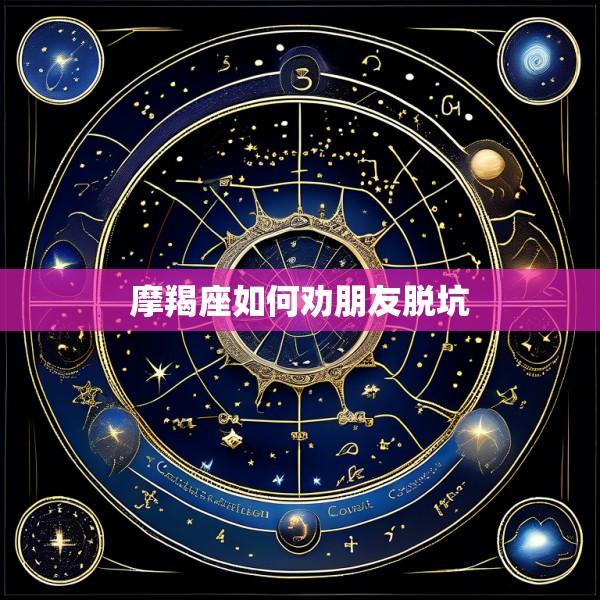 摩羯座如何劝朋友脱坑