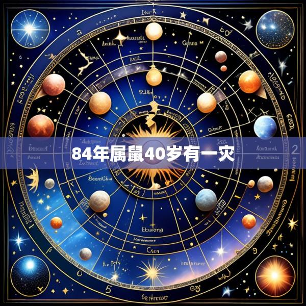 84年属鼠40岁有一灾