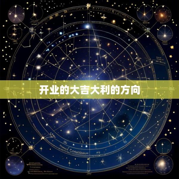 开业的大吉大利的方向