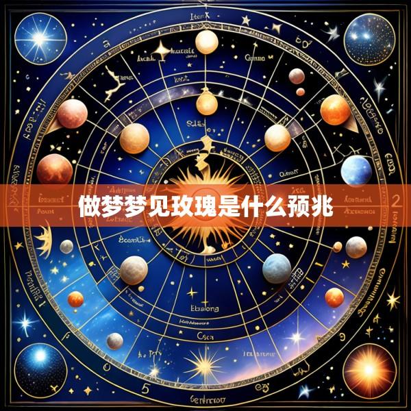 做梦梦见玫瑰是什么预兆