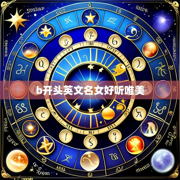 b开头英文名女好听唯美